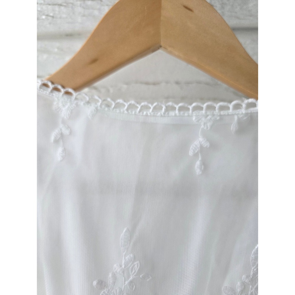 NEW Boho White Swiss Dot Lace Maxi Dress Beth Dutton Yellowstone Westerncore M - Picture 8 of 8